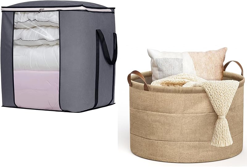 SLEEPING LAMB Blanket Storage Basket